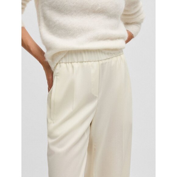 Buttery Cream Pull On Trousers - Picture 1 of 1